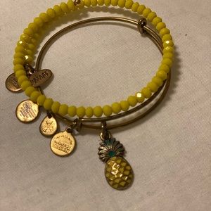 Colored Pineapple and Yellow Beaded